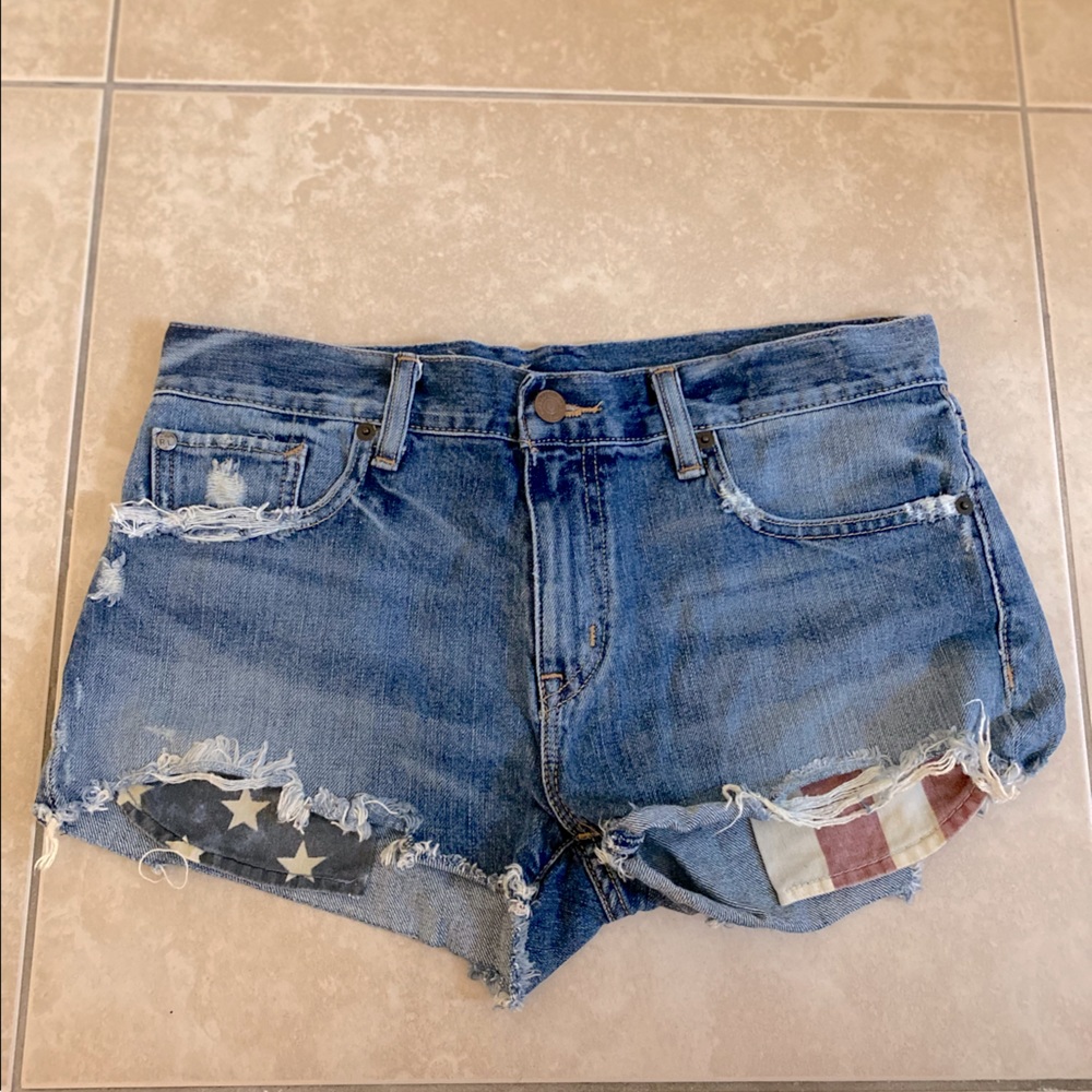 RALPH LAUREN American flag pocket shorts